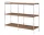 Alima Shelving NDS5, chrome / walnut