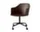 Rely Armchair HW48, black / burnt umber