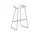 AAS 38 Bar Stool High Stainless Steel, white
