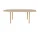 Yacht Extendable Dining Table, Round Legs, white oak
