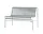 Palissade Dining Bench without armrest, galvanised