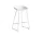 AAS 38 Bar Stool Low White Steel, white