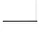 Linear Pendant Lamp 169.2 cm, black