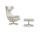 Grand Repos Lounge Chair with Ottoman, Nubia