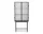 Haze Vitrine Reeded Glass, black
