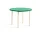 Two-Colour Dining Table Ø105, ivory/green