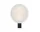 Tense Portable Table Lamp, black base/white tyvek