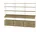 String Living Room G Shelving Set, oak/white
