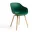 AAC 222 Chair Oak Veneer, teal green