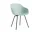 AAC 226 Chair Black Powder Coated Steel, dusty mint