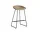 AAS 38 Bar Stool Low Black Steel, clay