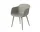 Fiber Armchair Wood Base, grey