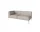 Caisa 2-Seater Open Brushed Steel / Nantes sand, left