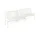 Palissade Park Dining Bench In/Out set of 2, cream white