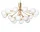 Apiales 18 Pendant, brushed brass/opal