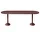 Midst Conference Table 140x460, dark red