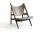 Knitting Lounge Chair Leather, dark oak/Dakar 0311