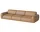 Núvol Sofa 3 Modules with 2 Small Corners, light cognac