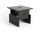 Wood Box Coffee Table, black lacquered oak