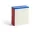 Tin Container X-Large, off-white, blue and red