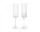 Ripple Champagne Flutes, set of 2, clear
