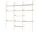 Rombe Configuration I, alabaster/lacquered oak
