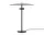 Reflection Table Lamp, black lacquered aluminium