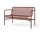 Palissade Dining Bench, iron red