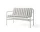 Palissade Dining Bench Soft Quilted Cushion, sky grey