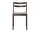 Boda Dining Chair Rugged Bouclé, dark stained beech/natural