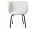Rico Dining Chair, Bouclé off-white / black