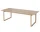 Kuma Extension Dining Table 240x100 cm, white pigmented oiled oak