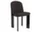 Chisel 65 Chair, black lacquered oak / Steelcut Trio 383