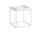 Tray Table 40x40, white / silicone coated steel