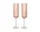 Ripple Champagne Flutes Set of 2, blush