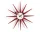 Sunburst Clock, red
