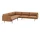 Outline Corner Sofa, Silk leather cognac