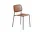 Soft Edge 40 Chair, black steel base / smoked oak