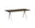 Pyramid Table 02 190x85 Beige Steel, smoked oak