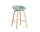 AAS 32 Bar Stool Low Oak Veneer, dusty blue