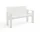 Crate Dining Bench, white