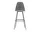 Eames Plastic Bar Stool High, granite grey