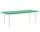 Two-Colour Dining Table 240 cm, ivory/green mint