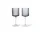 Ripple White Wine Glasses, set of 2, smoked grey