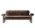 Brasilia Sofa, Sheepskin sahara/dark stained oak