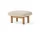 Brasilia Ottoman, Sheepskin nature/natural oak