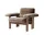 Brasilia Lounge Chair Low Back, Sheepskin sahara/walnut