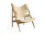 Knitting Lounge Chair Sheepskin, natural oak/nature