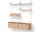 Living Shelf Cabinets Low w. Doors, oak/white
