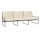 Desert 3-Seater, black / off-white
